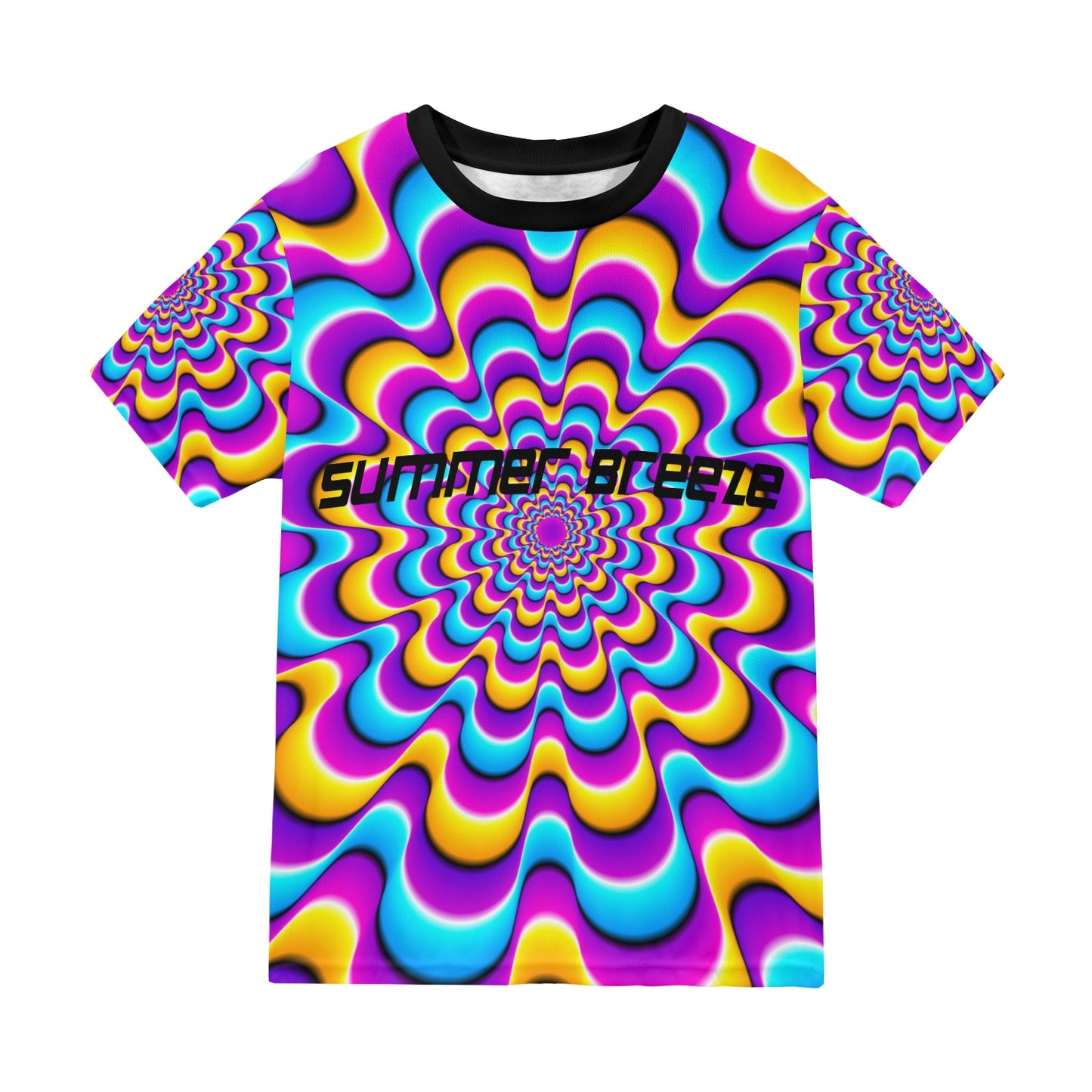 Colorful spirals. Optical expansion illusion.jpg New All Over Print T-shirt for Men (Model T45)