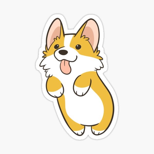 Corgi Cutie Pie Sticker